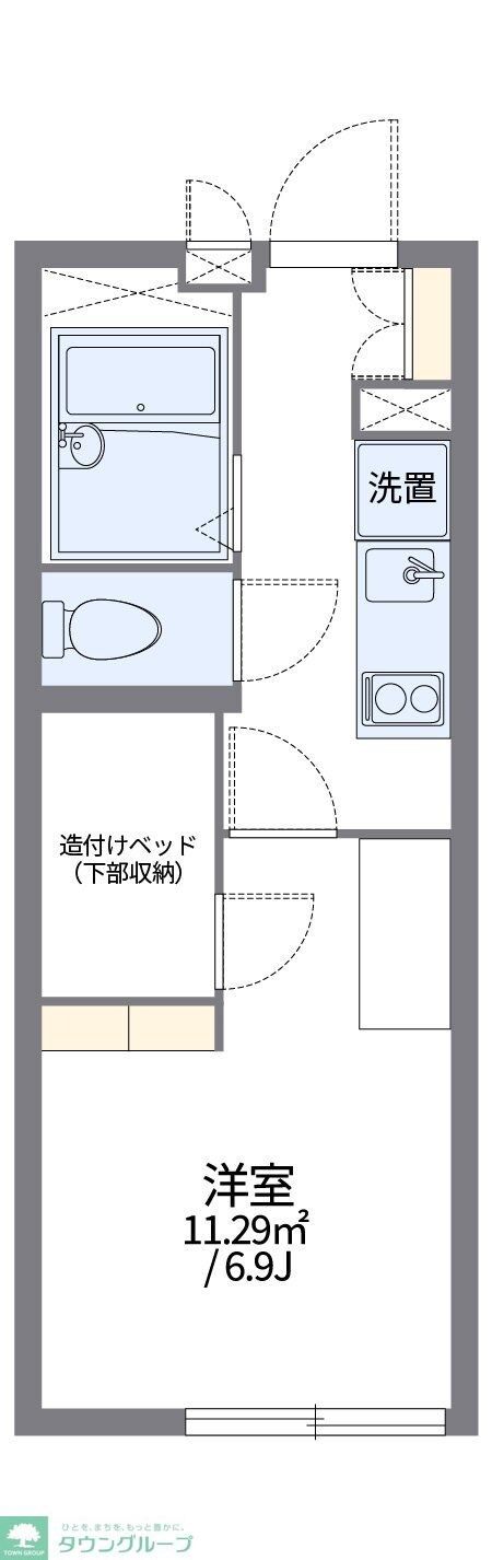 レオパレスシルバ コートの物件間取画像