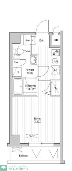 N-stage Nishikunitachiの物件間取画像