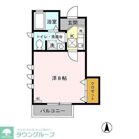 コージー国立の物件間取画像