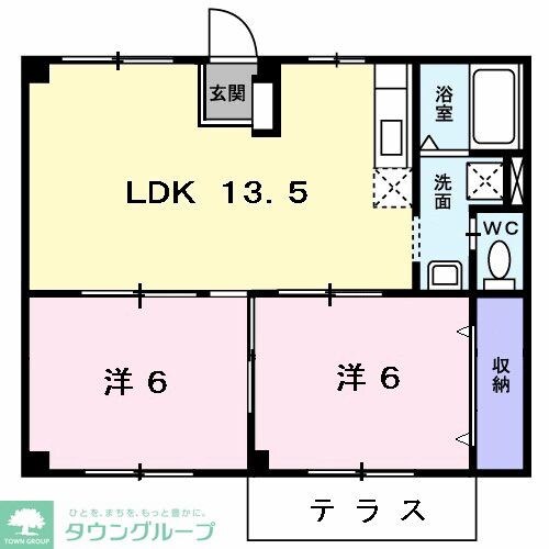 アーバンドエル21Aの物件間取画像