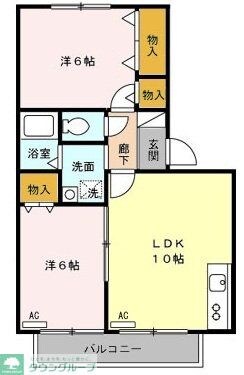 ストークヴィラ Aの物件間取画像