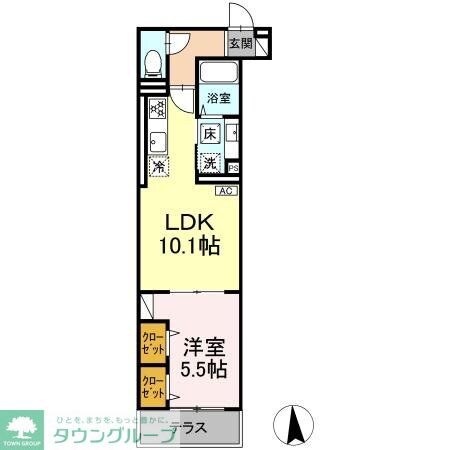 Dアセット栄町の物件間取画像