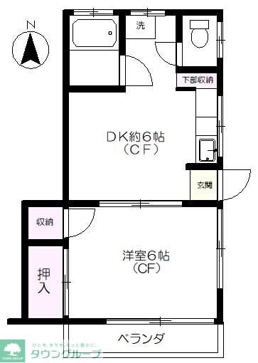 東栄荘の物件間取画像