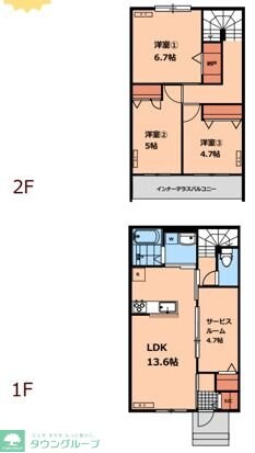 (仮称)貫井南町1丁目賃貸住宅の物件間取画像