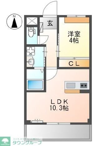 クレールの物件間取画像