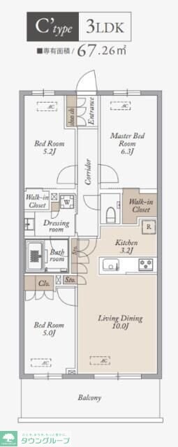 KDXレジデンス武蔵境IIの物件間取画像