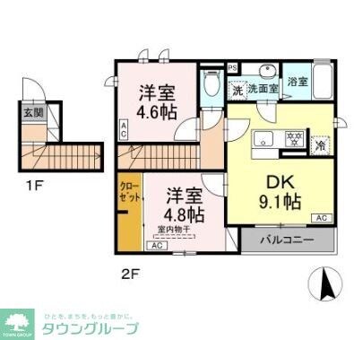 ジラソーレの物件間取画像