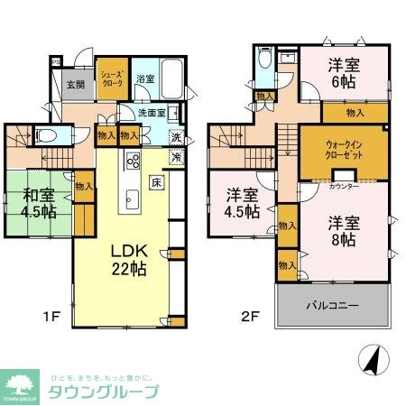 西大泉4丁目戸建の物件間取画像