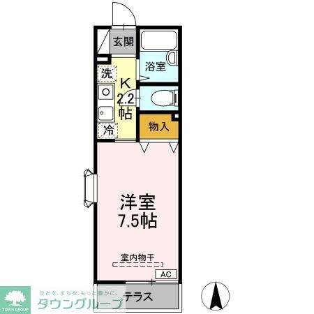 サウサリート芦花の物件間取画像
