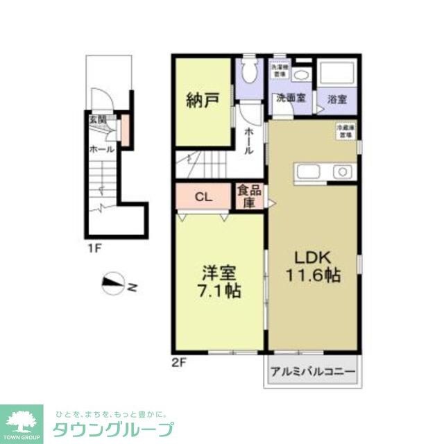 フォレストコートC棟の物件間取画像