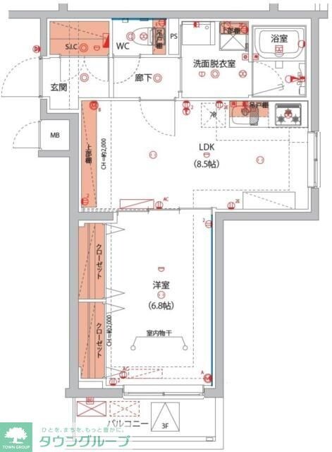 ベルグレードSIの物件間取画像