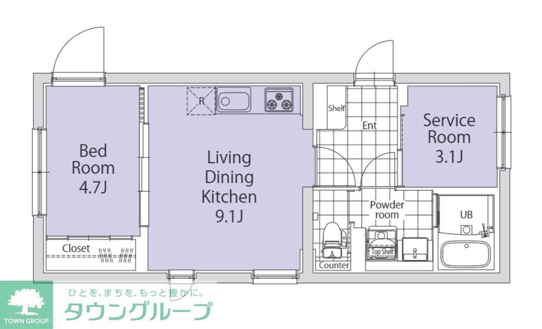 TASUKI杉並高井戸の物件間取画像