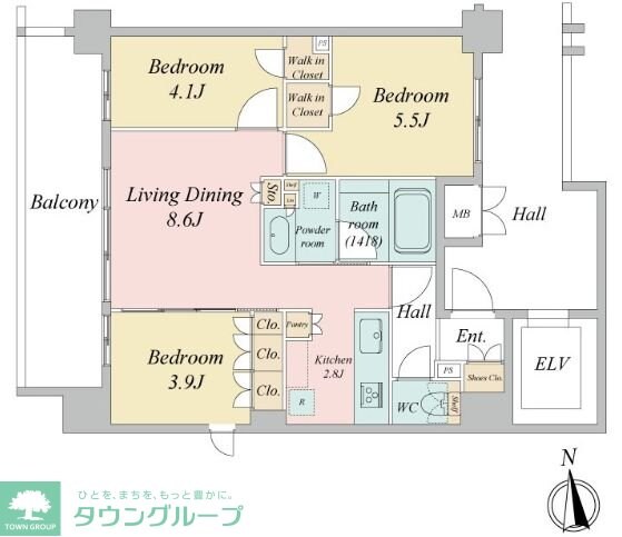 LiveCasa西台の物件間取画像