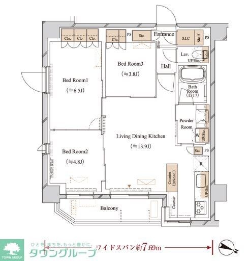ブランシエスタ江古田の物件間取画像