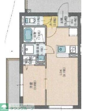 プロスタイルウェルス下井草の物件間取画像
