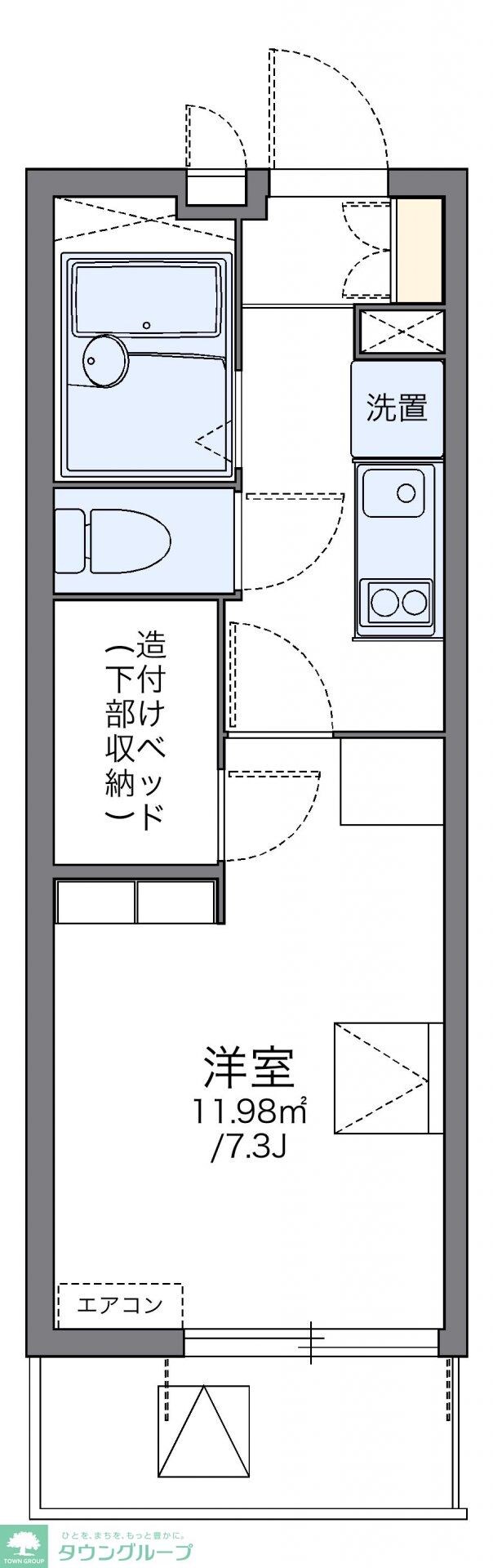 レオパレスすゞの木の物件間取画像