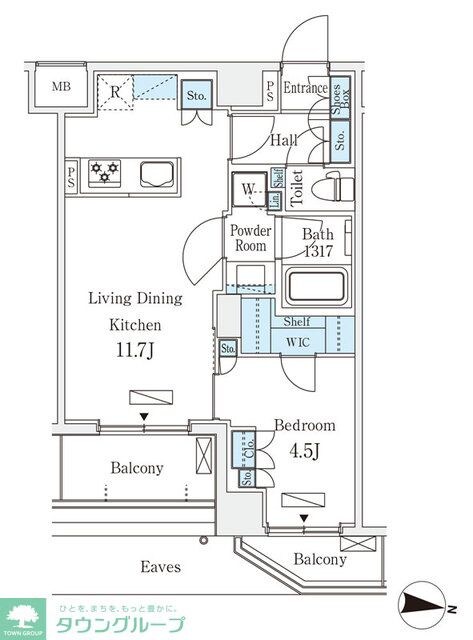 ラティエラ中野新井の物件間取画像