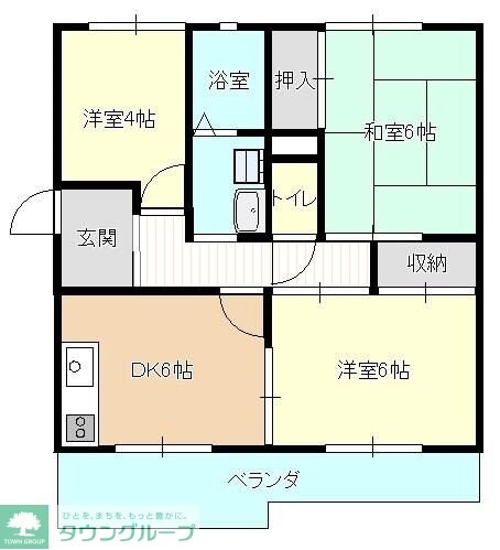 KODAヒルズ武蔵関の物件間取画像