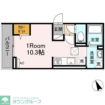 アンジュール北町の物件間取画像