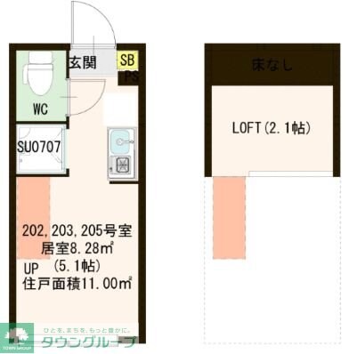 プランドール桜台の物件間取画像