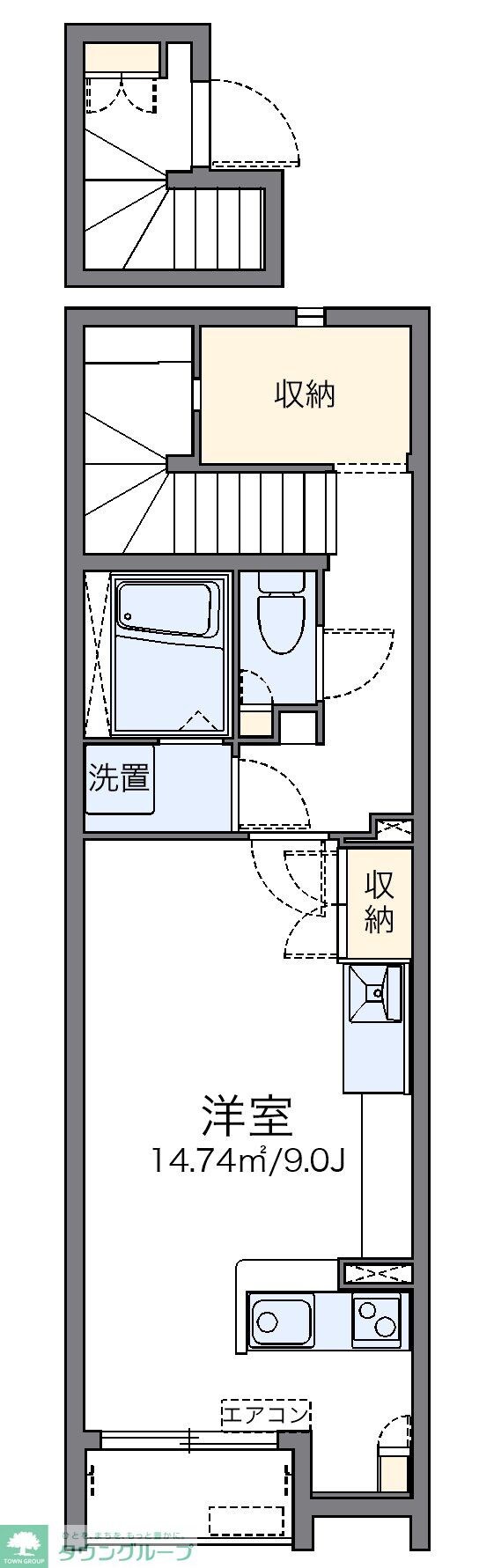 レオネクストカンフリエの物件間取画像