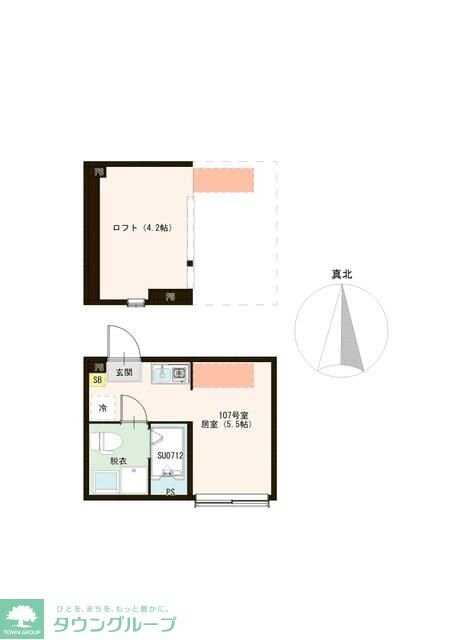 ハーモニーテラス都立家政の物件間取画像