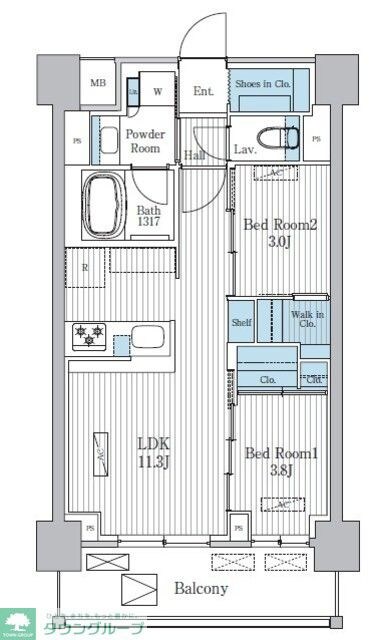 Terra蚕糸の森の物件間取画像
