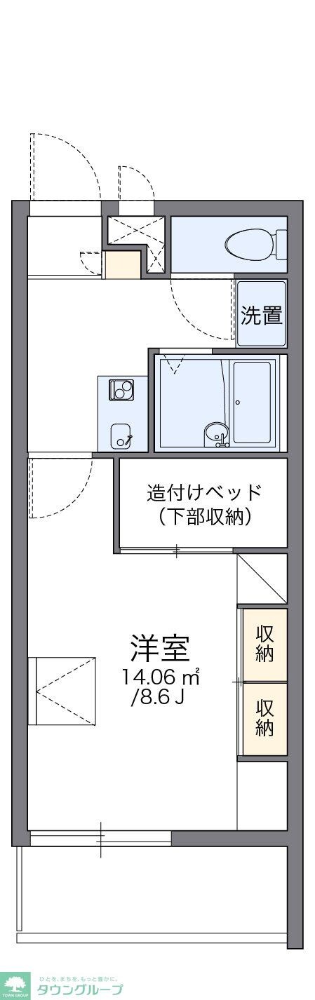 レオパレス中町の物件間取画像