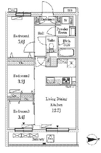 テラス上石神井ウエストの物件間取画像