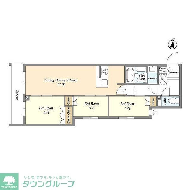 アジールコート練馬中村橋の物件間取画像
