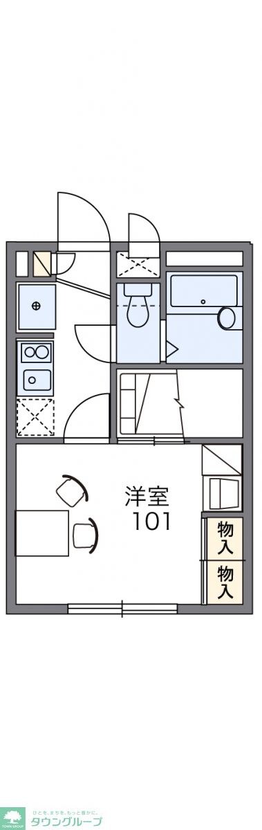 レオパレスさくらブリッサIIの物件間取画像