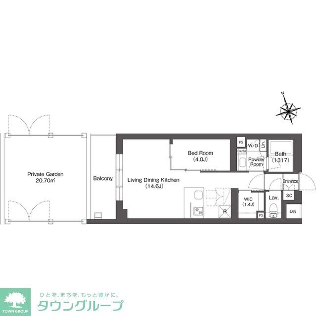 ルーウェ東大泉の物件間取画像