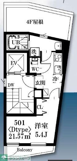 シャッツクヴェレ梅里の物件間取画像