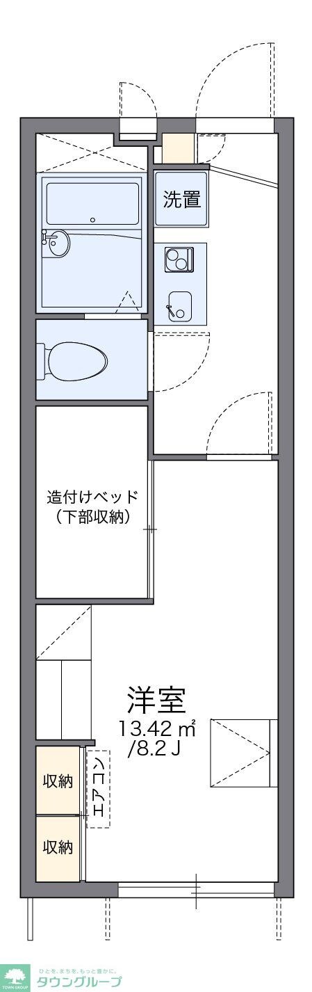 レオパレスはなみずきの物件間取画像