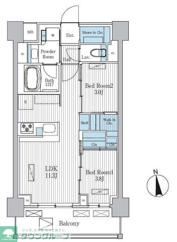 Terra蚕糸の森の物件間取画像