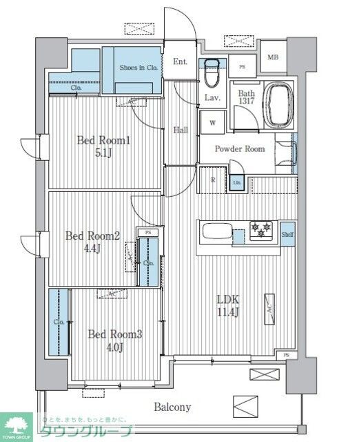 Terra蚕糸の森の物件間取画像