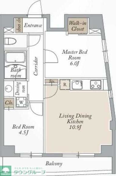 エストゥルース東高円寺の物件間取画像
