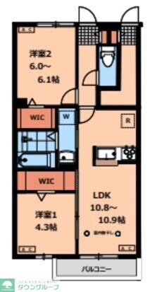 (仮称)上連雀5丁目賃貸住宅の物件間取画像