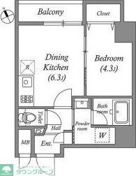 クオリタス浜田山の物件間取画像