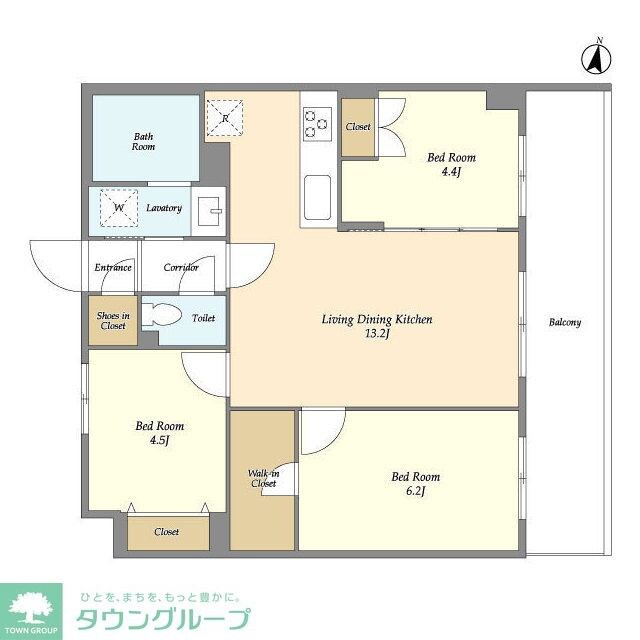 メゾンドオンディーヌの物件間取画像