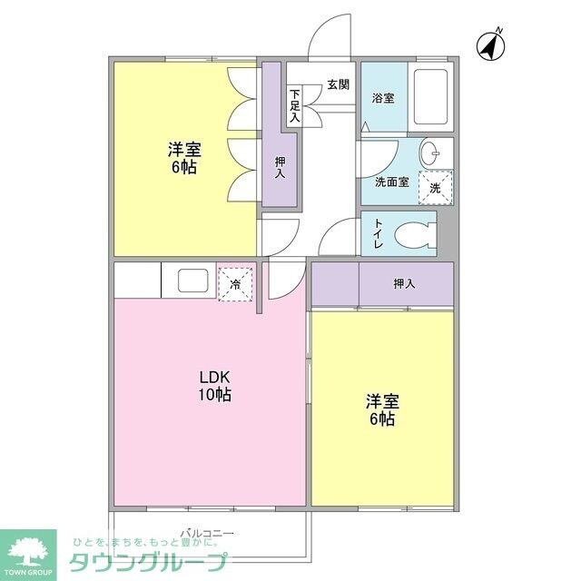武蔵関マンション5号棟の物件間取画像