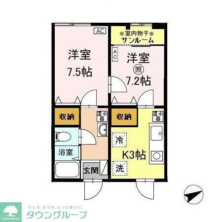 NF・コープIIの物件間取画像