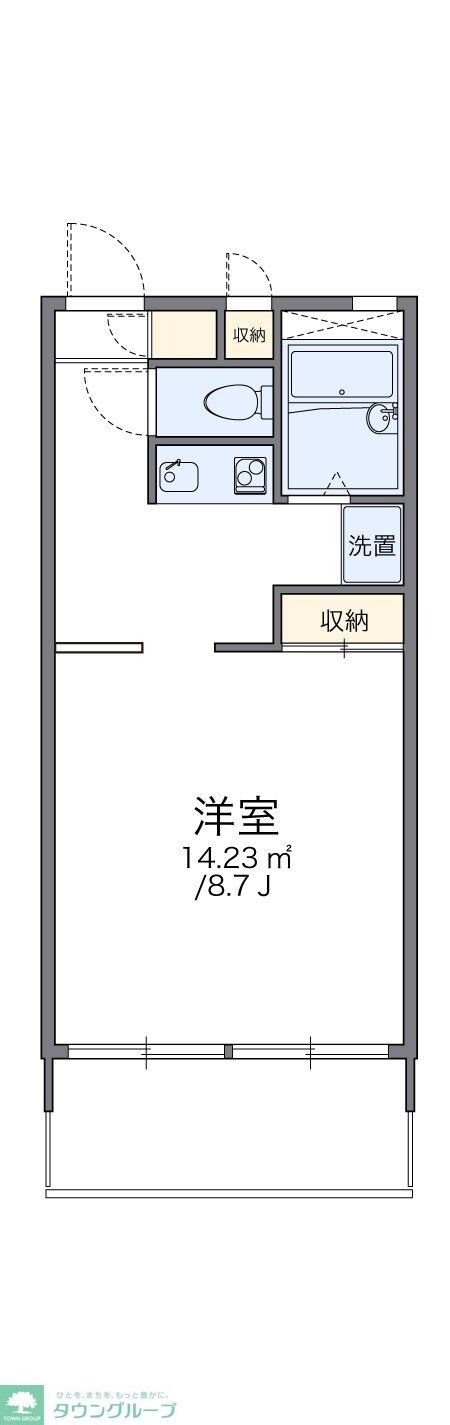 レオパレスフォーリスの物件間取画像