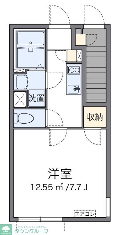 クレイノソレイユ立川の物件間取画像