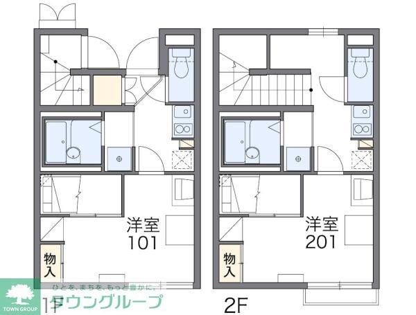 レオパレスアイビーコート8IIの物件間取画像