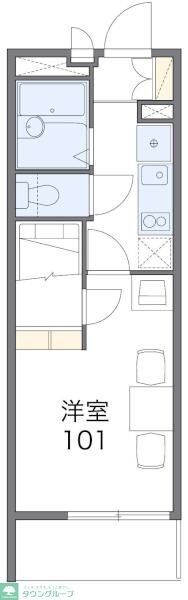 レオパレス南大和田の物件間取画像