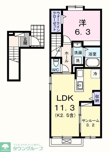 アルドーレIIの物件間取画像