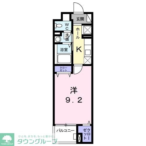 グランシャテーネの物件間取画像