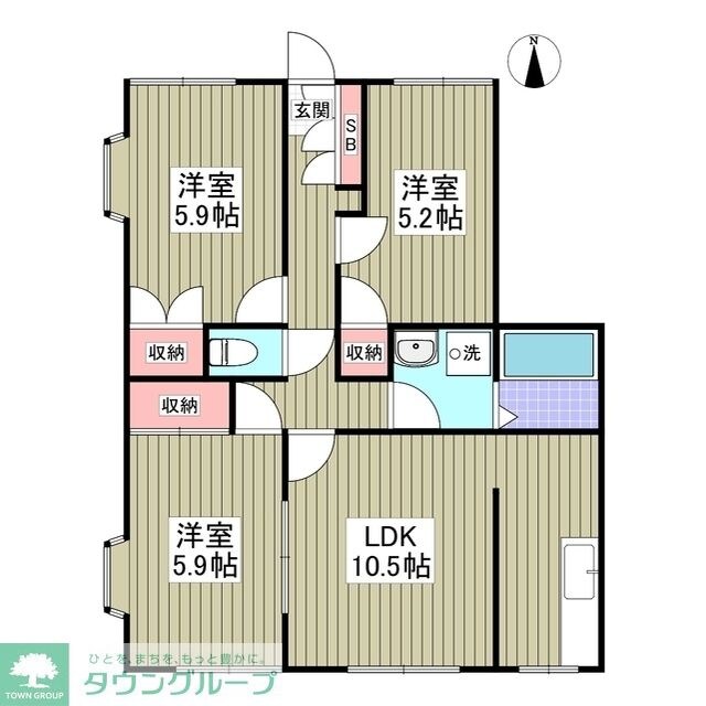 グランデュール瀬戸岡の物件間取画像
