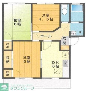 ヴィラ・クレールの物件間取画像